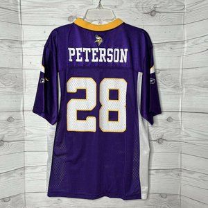 Adrian Peterson #28 Minnesota Vikings Reebok Jersey Size Youth Large 14-16 NFL
